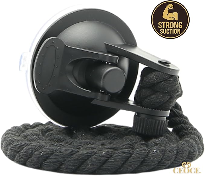 Car Cowboy Hat Holder for Truck – Easy-to-Use, Cotton Rope, Strong Suction Car Hat Holder Cowboy, Western Style – Keeps Gear Safe from Damage. (4-Pack)