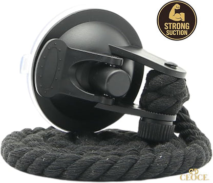 Car Cowboy Hat Holder for Truck – Easy-to-Use, Cotton Rope, Strong Suction Car Hat Holder Cowboy, Western Style – Keeps Gear Safe from Damage. (4-Pack)