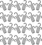Luxshiny 24pcs Shoe Organizer Rack with Double Hooks Portable Plastic Hanging Shoes Hanger Easy to Install and Remove