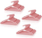 VILICK Plastic Kids Hangers - 100 Pack Non-Slip Baby Clothes Hangers for Closet, Toddler & Newborn Clothing Pants, Skirts, Coats (Pink)