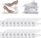 Clear 20 Pack Shoe Slot Organizer, Shoe Stacker Organizer Holders for A Pair of Shoes, Adjustable Thickening Double Layer 50% Shoe Space Saver Rack Storage for Closet (clear, 20 pack)