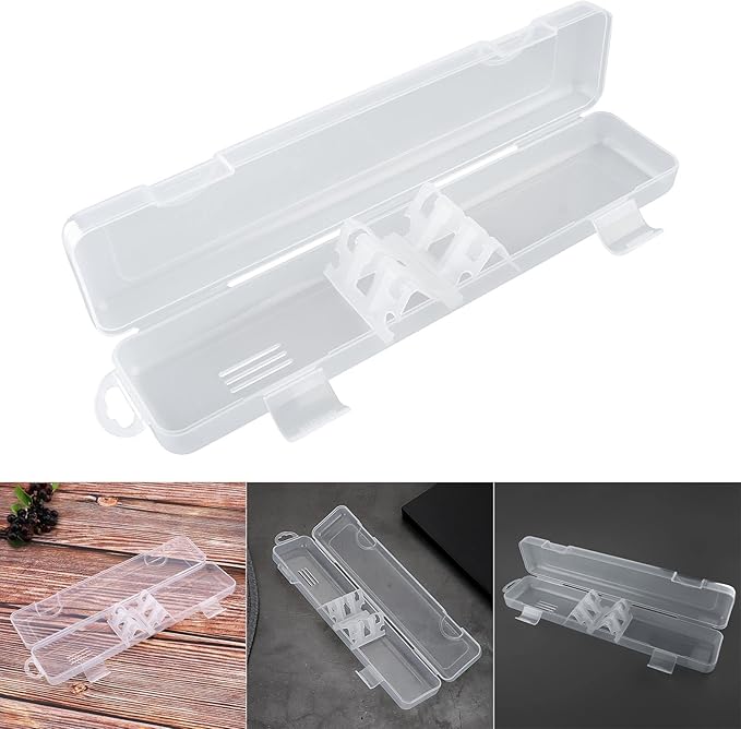 Transparent Tableware Storage Case, Portable Flatware Utensil Box, Clear Cutlery Organziers Container for Spoon Fork Chopsticks for Travel Camping Picnic (A)