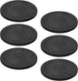 MUKCHAP 6PCS 10 Inch Rotating Swivel Stand, 360 Degree Black Bonsai Turntable with Steel Ball, Rotating Displaying Stand for Table Top, Monitor, Plant