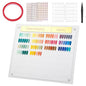 Segbeauty 168 Colors Acrylic Nail Art Display Board with Tweezer, Nail Display Polish Stand with False Fingernail Tips Double Sided Tape and Number Sticker, Showing Holder for Sample Display Practice