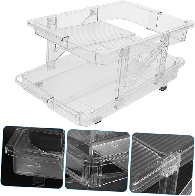 PRETYZOOM Soda Can Organizer for Refrigerator and Transparent Design Multi-functional Beverage Dispenser for Fridge Kitchen and Office Use