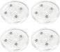 Geesatis 4 Pcs Acrylic Tiny Lazy Susan 2.5 inch Rotating Turntable Organizer Bearings Round Swivel Plate, Smooth Swivel Plate for Kitchen Base Turn Dining Table, Clear