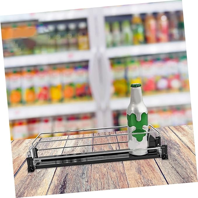 2pcs Automatic Pusher Can Organizer Smooth Fridge Soda Dispenser Easy Install Beverage Organizer for Neat Drink Storage