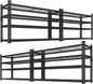 Storage Shelves Heavy Duty 4 PCS, 48"L x 18"W x 60"H Garage Wire Shelving Unit Loads 2640LBS, 4-tier Adjustable Metal Industrial Utility Shelf Rack for Kitchen, Laundry, Pantry, Warehouse, Basement