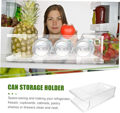 Healifty Can Holder Stackable Beverage Can Holder Fridge Drink Organizer Drink Dispenser Household Fridge Organizer