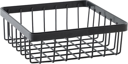 G.E.T. WB-662-MG Square Metal Storage Wire Basket for Pantry, Produce and More, 6" x 6" x 2"