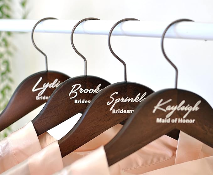 Personalized Bride Hanger, Wedding, Lady, Custom, Honor Maid, Bridesmaid, Doctor, Graduation Dress
