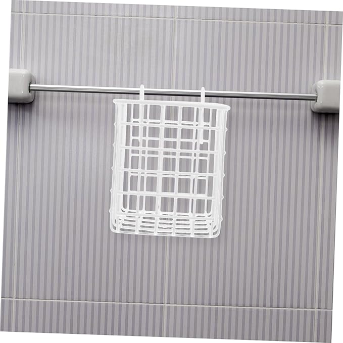Cabilock Iron Wire Hanging Basket Storage Rack for Kitchen Organization Under Sink Door Organizer Over Cabinet Basket Space Saving for Utensils Toiletries Design