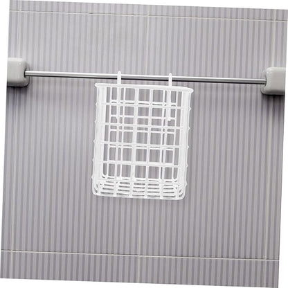 Cabilock Iron Wire Hanging Basket Storage Rack for Kitchen Organization Under Sink Door Organizer Over Cabinet Basket Space Saving for Utensils Toiletries Design