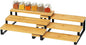 RoyalHouse Bamboo and Metal Expandable Spice Rack Organizer, Cabinet Shelf Organizers, 3-Tier Adjustable Kitchen Cabinet, Countertop Display Shelf, Space Organizer for Kitchen and Bathroom