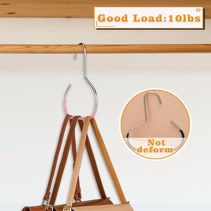 4 Pack Hat Organizer for Baseball Caps, Baseball Hanger Holder for Closet, Ball Cap Hat Racks Storage Organizer for Caps Beanie Belt Tie Purse