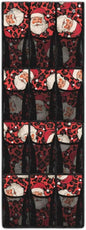 Santa Claus Behind Door Organizer for Merry Christmas Home Decor Mesh Fabric Door Hanging Shoe Organizer for Living Room,Easy to Install and Multi-Funtion Storage Bag