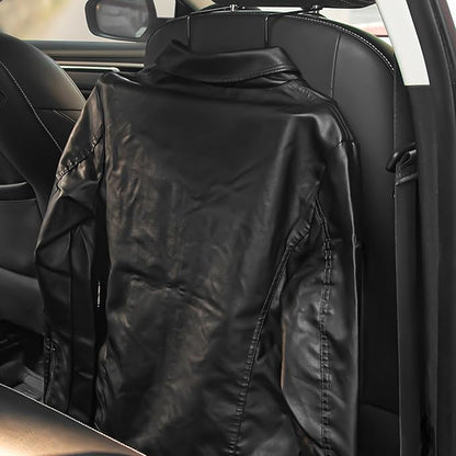 Car Hat Rack,Seat Cowboy Hat Holder for hat organizer,Seat Rear Storage Clothes Hanger,Car Seat Accessories,Black 2 Pack
