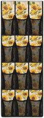 Sunflower Over the Door Shoe Organizer 12 Large Mesh Pockets Sturdy Oxford Shoe Storage Organizer Hanging Shoe Rack for Closet