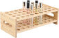 ELLDOO Rollerball Perfume Organizer, 36 Spaces Bamboo Perfume Storage Holder Beauty Scent Holder with Handle, Makeup Lipgloss Lipstick Display Case