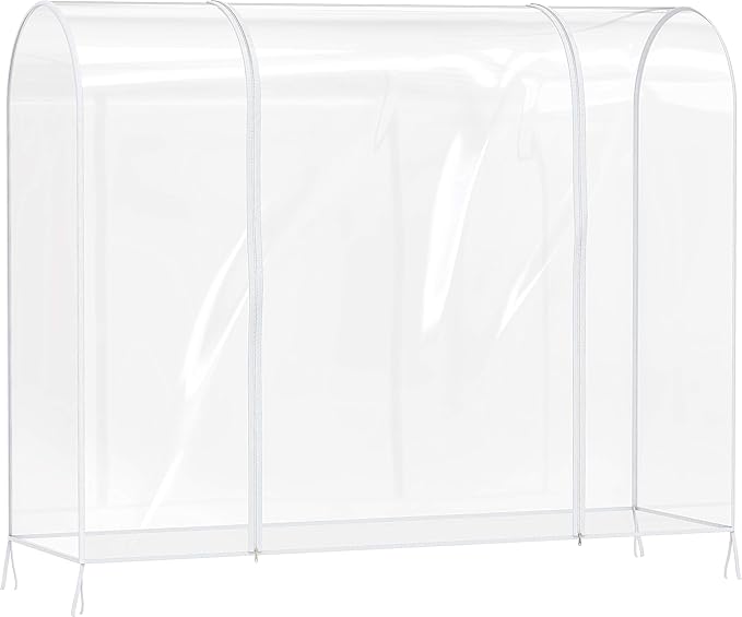 Simple Houseware Clear Garment Rack Cover