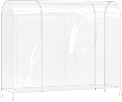 Simple Houseware Clear Garment Rack Cover