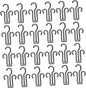Garneck 24pcs Shoe Drying Rack with Double Hooks Plastic Shoe Organizer for Quick Drying and Shape Protection and Sneakers Space Saving Hanging Storage Black