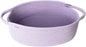 MEGASKET Purple Small Woven Basket, 13” x 9” x 5” Baskets for Gifts Empty, Cotton Rope Gift Basket, Cute Nursery Baby Organizer, Cat Dog Toy Box, Oval Wicker Storage Bin with Handle