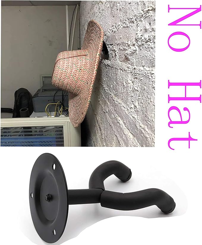 Cowboy Hat Rack/Invisible Cowboy Hat Rack for Wall/Hat Organizer/Cowboy Hat Holder Storage Display/Cowboy Hat Dryer Stand/Wall Mount - Suitable for All Kinds of hat Helmets - No Hat, 2-Pcs