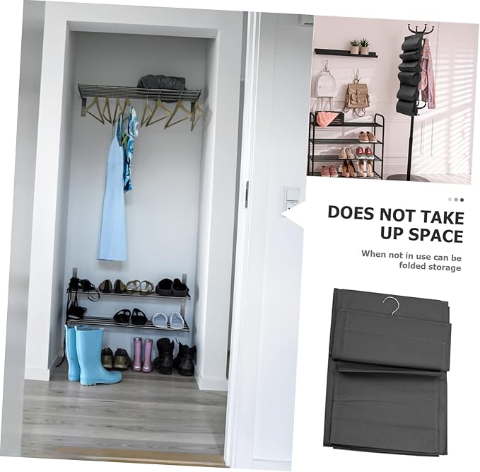 PRETYZOOM Hanging Non-woven Shoe Bag Storage Organizer Wall Hanging for Home Shoes Pouch