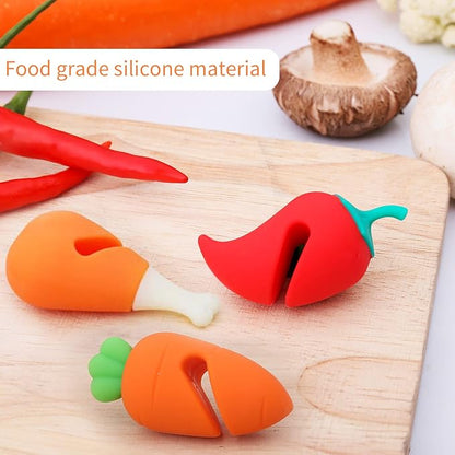 3 Pack Pot Lid Lifter Silicone Spill Proof Lid Lifter Splash-Proof Steam Release Pan pot lid lifter Kitchen Tool Decoration Pot Lid