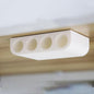 PIAOLGYI Under Desk Lip Balm Holder,Chapstick Holder Holds 4 Standard Tubes of Chapstick(White)