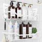 Kitsure Shower Caddy Large - Adhesive Shower Organizer, Stainless Steel Shelf for Inside Shower, No Drill Bathroom Organizers and Storage, Home Decor Accessories, 2 Pack, White