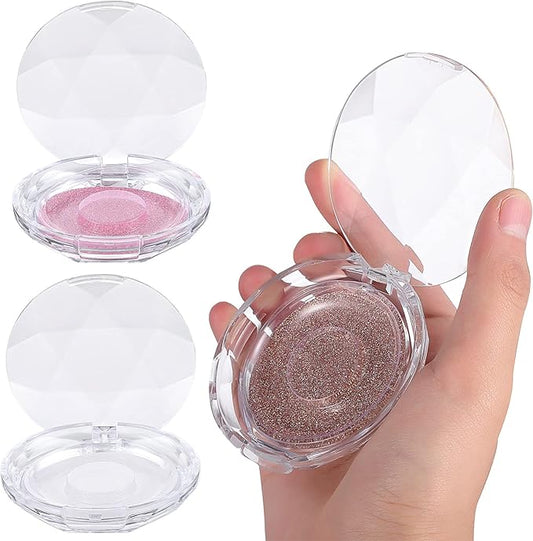 Beavorty 3 Pcs Empty Eyelash Case Holder Container Storage Organizer for False Lashes - Crystal Plastic Travel Individual Lashes Holder - Paper
