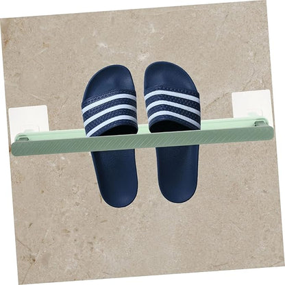 Amosfun Wall-mounted Telescopic Shoe Rack Bathroom Slipper Holder Sturdy Space-saving Design for Easy Installation and Organization Your Home