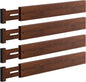 DUCOO 4 PCS Drawer Divider, 17"-22" Adjustable Bamboo Drawer Dividers Organizers, 2.3" High Expandable Separators for Kitchen, Clothes, Dressers, Home, Office, Mocha