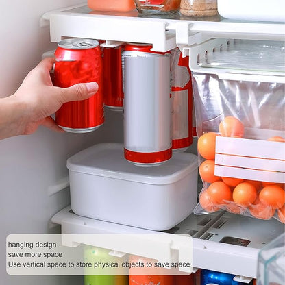 Hanging Fridge Soda Can Organizer, Fridge Drink Can Holder, Drink Beverage Dispenser Rack for Refrigerator, Refrigerator Storage Rack