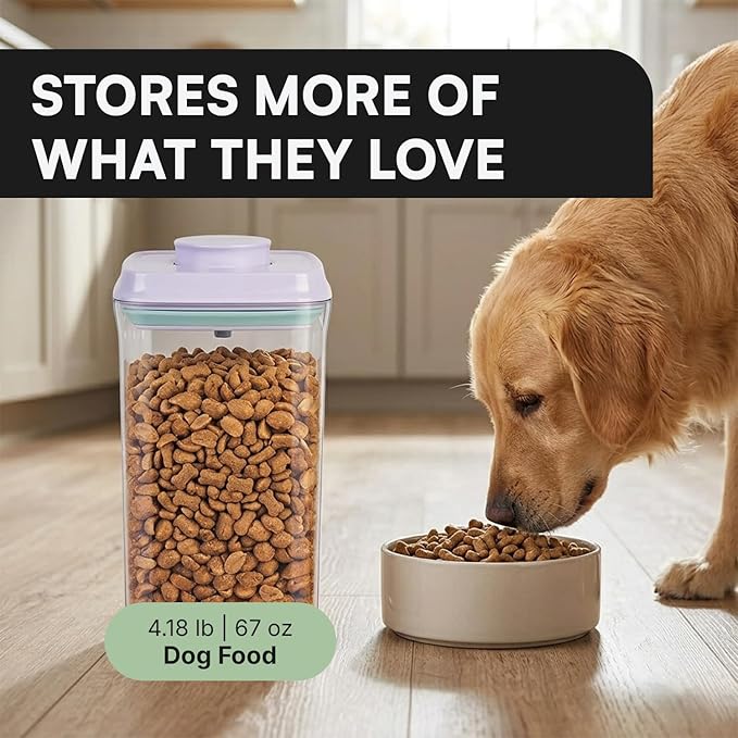 Bop Top Airtight Food Storage Containers with Lid 8 Cups / 67 oz | Kitchen Canister Sets | Air Tight Pantry Container | Pop Top Dry Food Storage Containers for Snacks, Sugar, Flour, Baking, Pasta