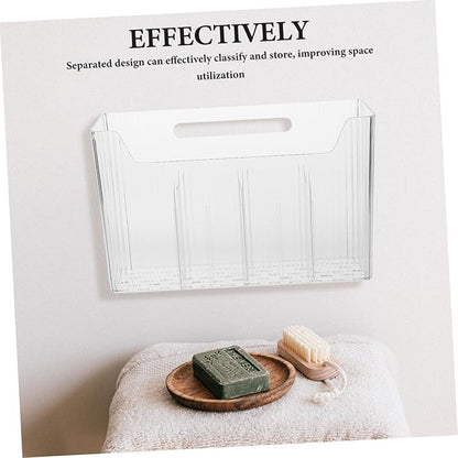 Cabilock Wall-mounted Storage Rack Adhesive Mount Medicine Cabinet Organizer for Bottles Kitchen Bathroom Countertop Holder