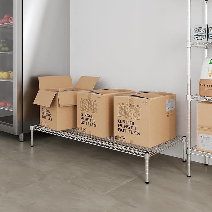 24" Deep x 54" Wide x 8" Height Wire Shelving Kit | 1-Tier | NSF Commercial Storage Rack Unit