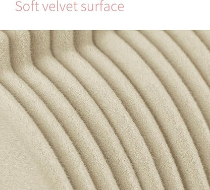ManGotree Baby Velvet Clothes Hangers, Kids Toddler Children's Hangers for Clothes Space Saving Non-Slip (30 Pack, Beige)