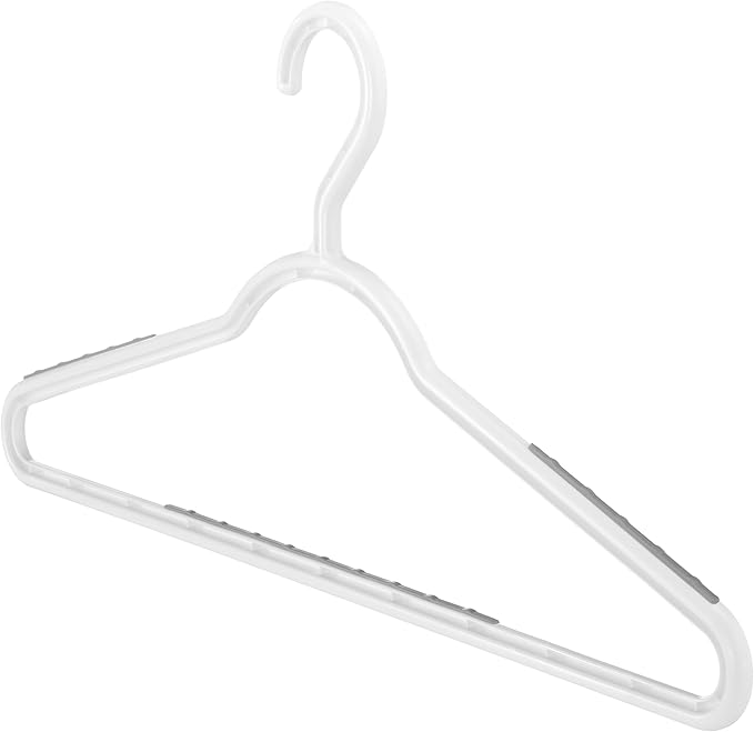 Whitmor Slim Sure Grip Hangers S/10-Paloma Gray