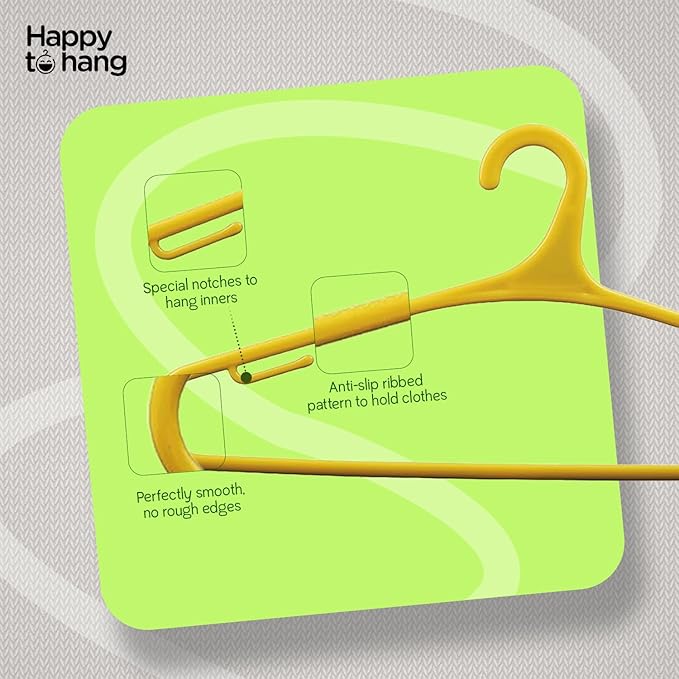Teeser 10 Piece Polypropylene Hanger,