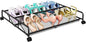 Under Bed Shoe Storage Organizer, Metal Mesh Under Bed Storage Containers with Wheels, Shoe Organizer Drawer Space Saving for Bedroom, 1 Pack