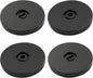 4 Pcs Black 3 inch Acrylic Lazy Susan Rotating Turntable Organizer Bearings - Round Swivel Plate for Spice Rack, Table, Cake, Kitchen Pantry