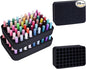 2 Pack Nail Polish Organizer Holder Foam Pad with Slots for Storage 108 Bottles (15ml/0.5fl.oz) Nail Polish or Essential Oil Tray for Drawers Black