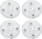 4 Pcs Clear 2 inch Acrylic Lazy Susan Rotating Turntable Organizer Bearings - Round Swivel Plate for Spice Rack, Table, Cake, Kitchen Pantry