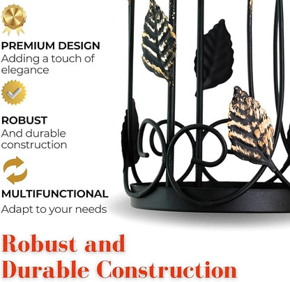 Chaffing Dish Buffet Set – 3-Tier Chaffee Buffet Set with Plate, Napkin and Silverware Holder – Buffet Caddy Plate Holder Organizer for Kitchen, Dining, Entertainment – Tiered Organizer