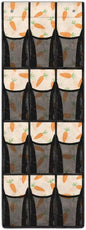 12-Pocket Waterproof Oxford Cloth Storage Hanging Bag Behind The Door, Foldable Large Capacity Organizer for Bathroom Closet Bedroom and Pantry Door, Easter Carrot
