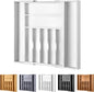 Large Premium Bamboo Silverware Organizer - Expandable Drawer Organizer & Utensil Organizer - 17"x19.7" Cutlery Tray with Dividers for Kitchen Utensils and Flatware (7-9 Slots) (White)