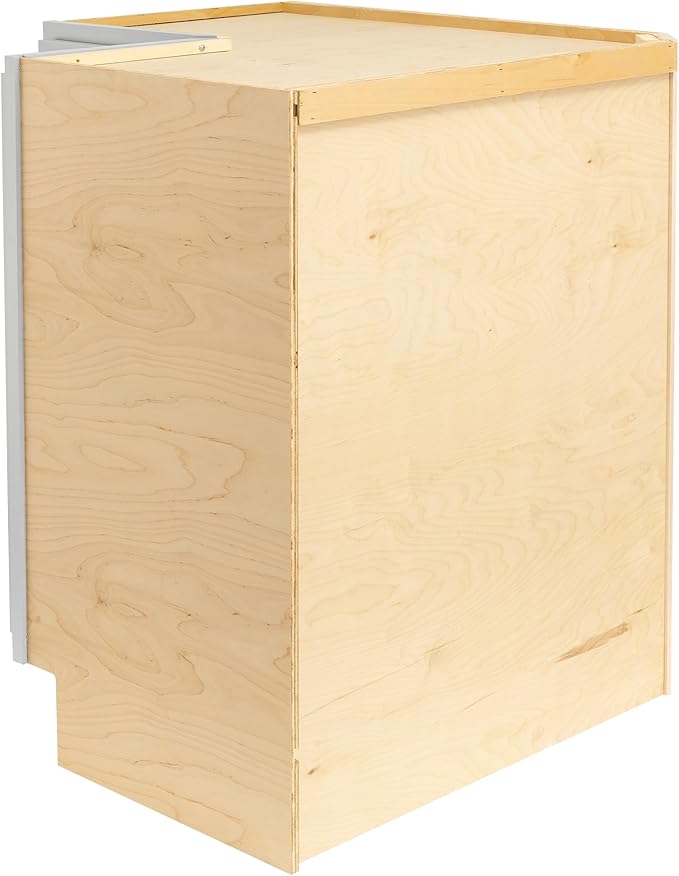 Quicklock RTA (Ready-to-Assemble) | Base Kitchen Cabinets - Shaker Style | Made in America (Pure White, 18" D x 30" W x 34.5" H Lazy Susan)